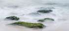 Ireland-Dunquin-Kinnard Beach Abstract of wave froth and rocks on shore Art Print
